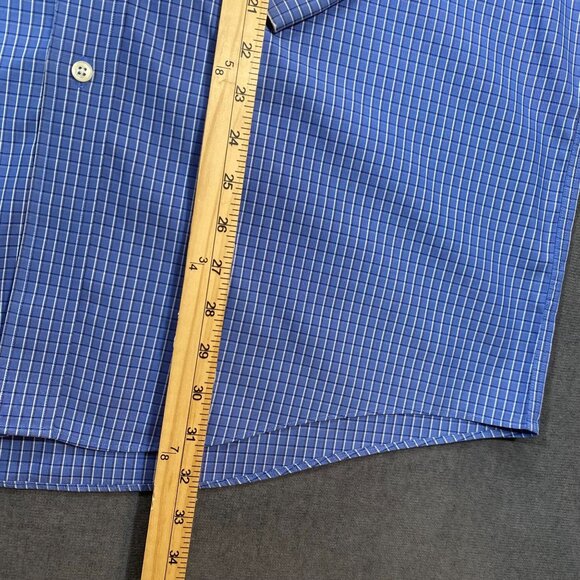 L.L. Bean Mens Blue Wrinkle-Resistant Button-Down Shirt Size L Reg 100% Cotton - Picture 9 of 12